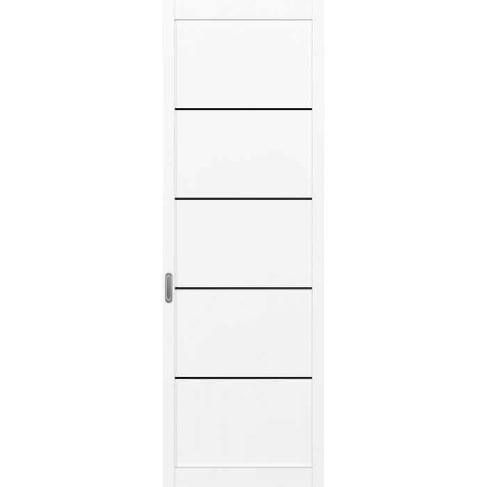 -Перегородка 101АПП.11111 Белый снежный/молдинг чёрный