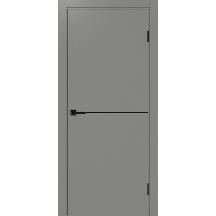 -Неаполь 202 Серый/молдинг чёрный