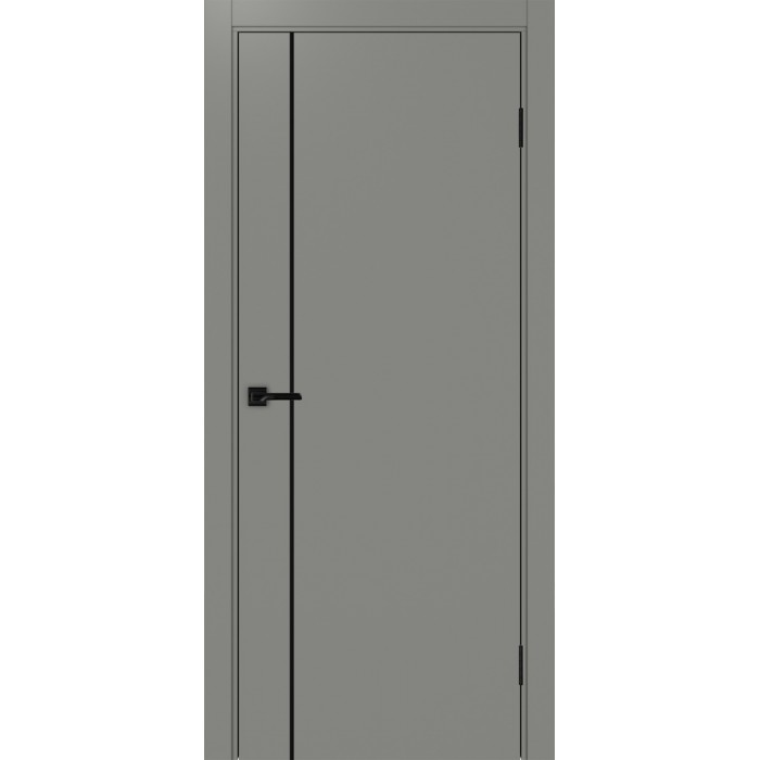 -Неаполь 204 Серый/молдинг чёрный