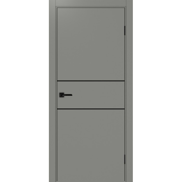 -Неаполь 203 Серый/молдинг чёрный