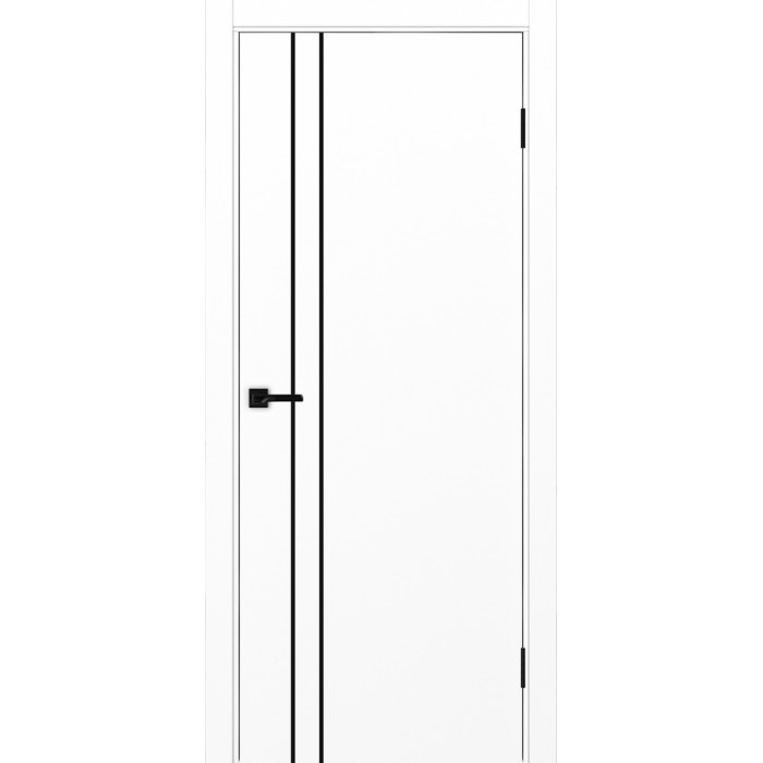 -Неаполь 205 Белый снежный/молдинг чёрный