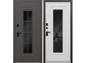 Стальная дверь Тундра с окном (терморазрыв 3к)