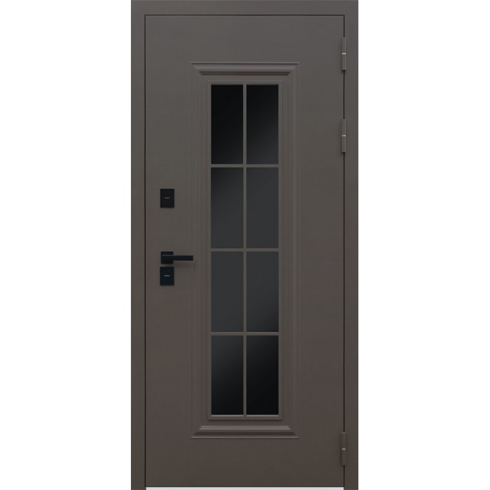 -Стальная дверь Тундра с окном (терморазрыв 3к)