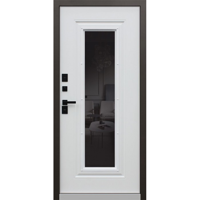 -Стальная дверь Тундра с окном (терморазрыв 3к)