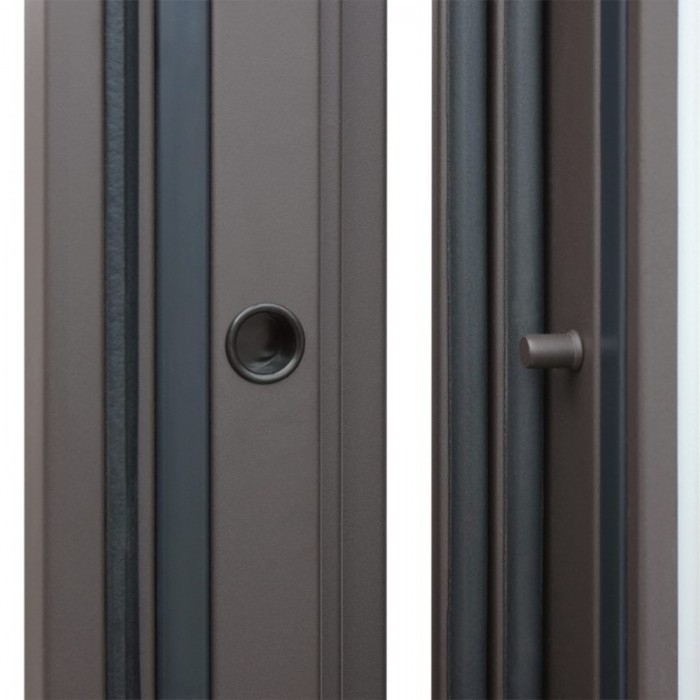 -Стальная дверь Тундра с окном (терморазрыв 3к)