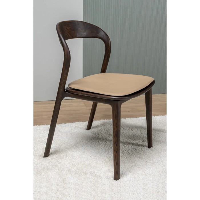 Стул Милина Рич Бежевая Кожа