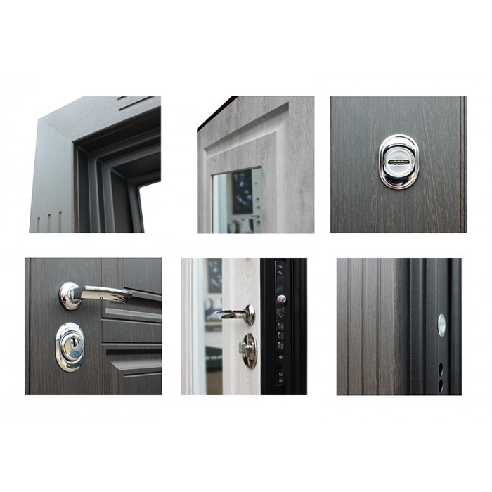 АСД-Стальная дверь Гермес NEW (Нью) с зеркалом Elit