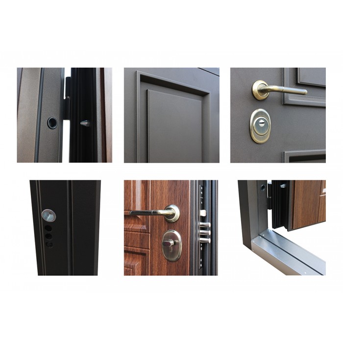 АСД-Стальная дверь Аляска Сосна белая (терморазрыв 3к)