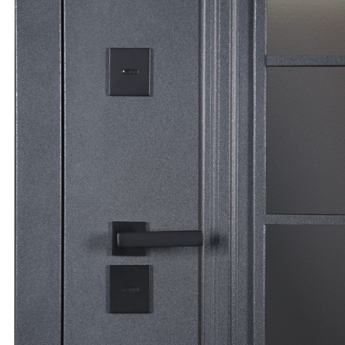 АСД-Стальная дверь Арктика с окном (терморазрыв 3к)