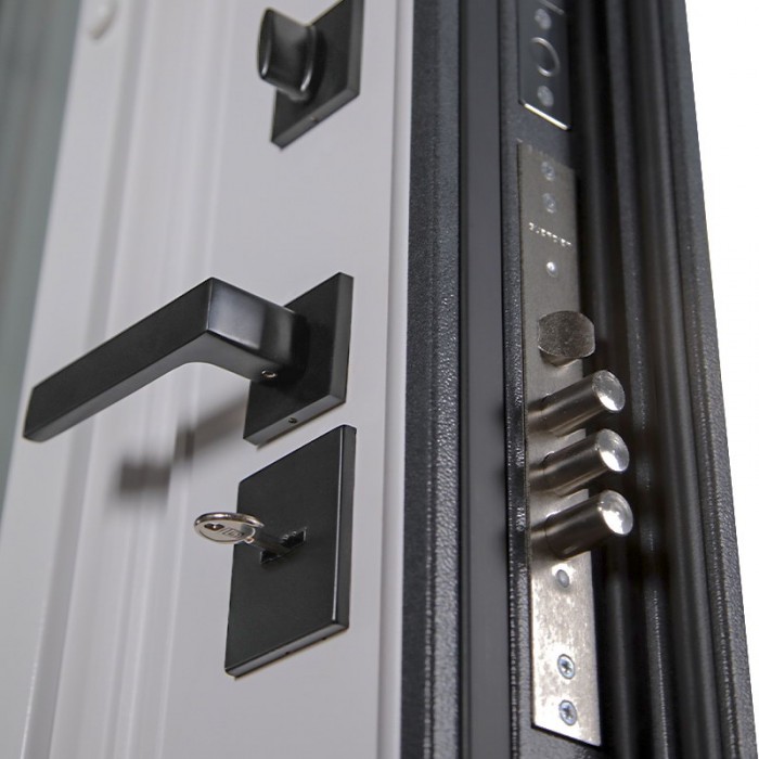 АСД-Стальная дверь Арктика с окном (терморазрыв 3к)