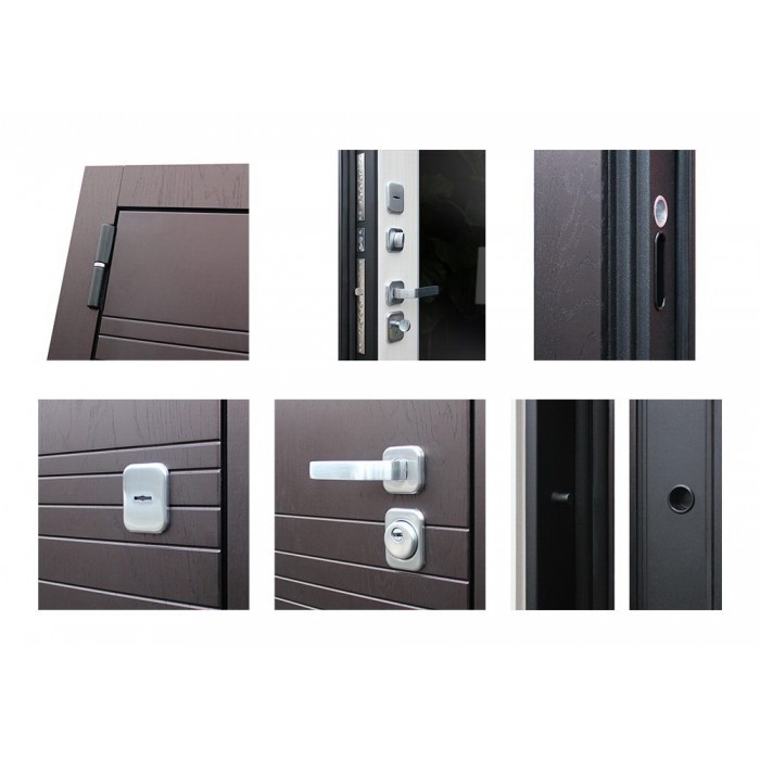 АСД-Стальная дверь Дуэт с зеркалом