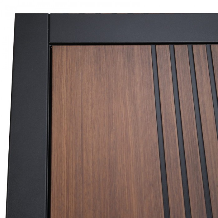 Стальная дверь "Фаворит" с матовым зеркалом. Заказная модель.