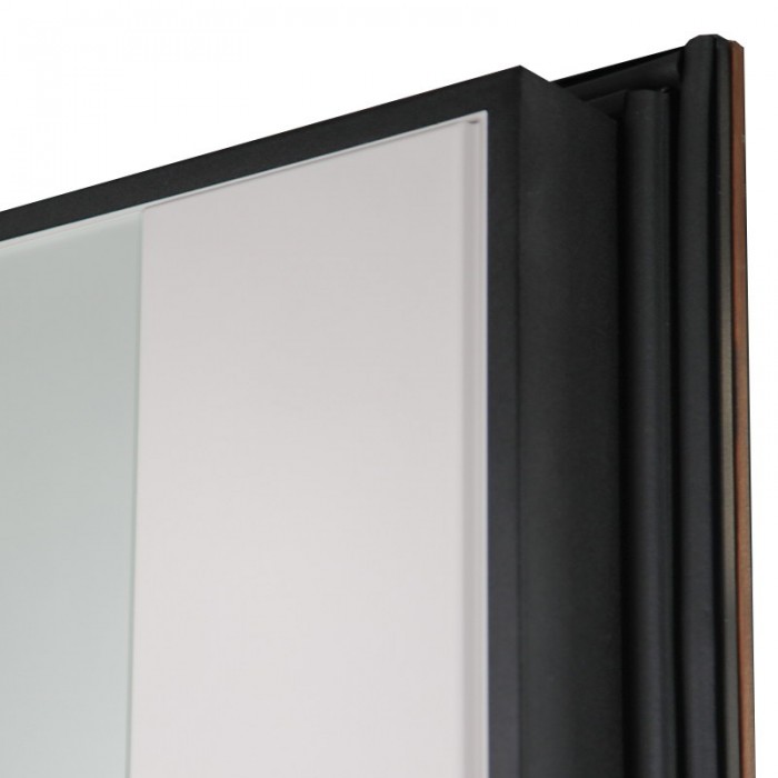 Стальная дверь "Фаворит" с матовым зеркалом. Заказная модель.