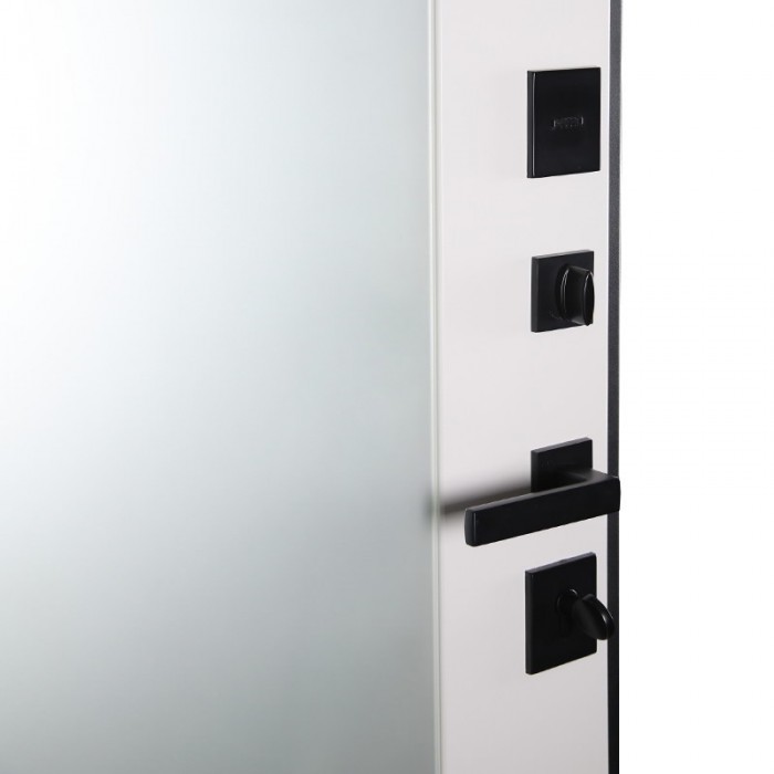 Стальная дверь "Фаворит" с матовым зеркалом. Заказная модель.