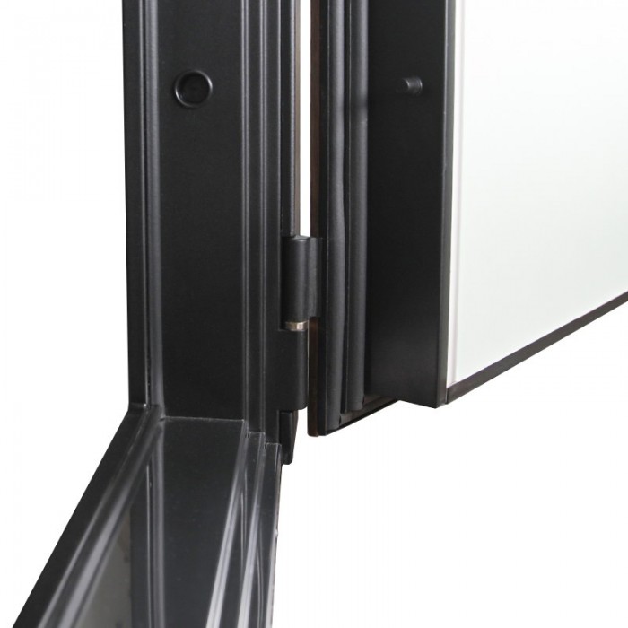 Стальная дверь "Фаворит" с матовым зеркалом. Заказная модель.