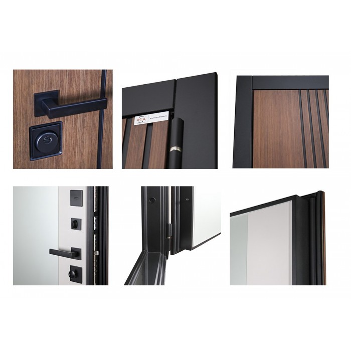 Стальная дверь "Фаворит" с матовым зеркалом. Заказная модель.