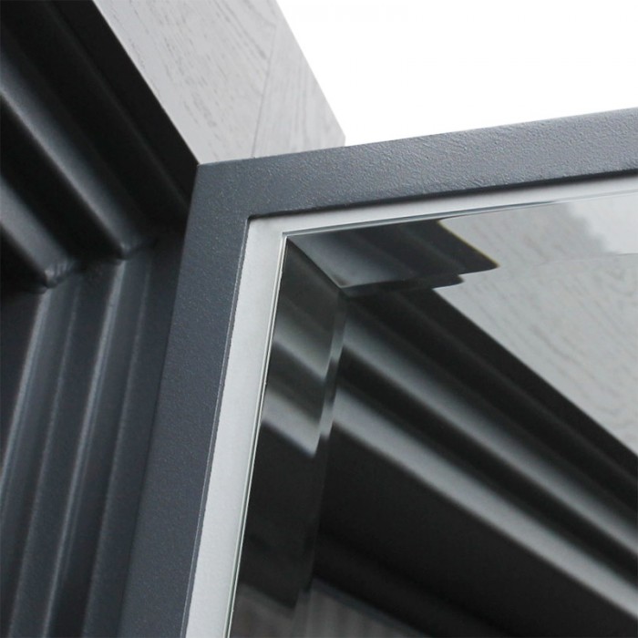 АСД-Стальная дверь Манчестер с зеркалом