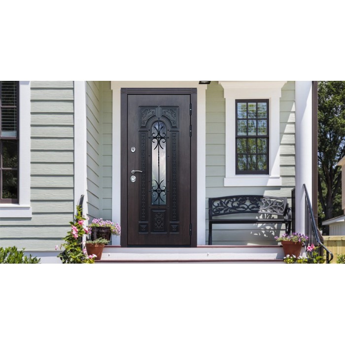 Стальная дверь "Русь". Заказная модель.