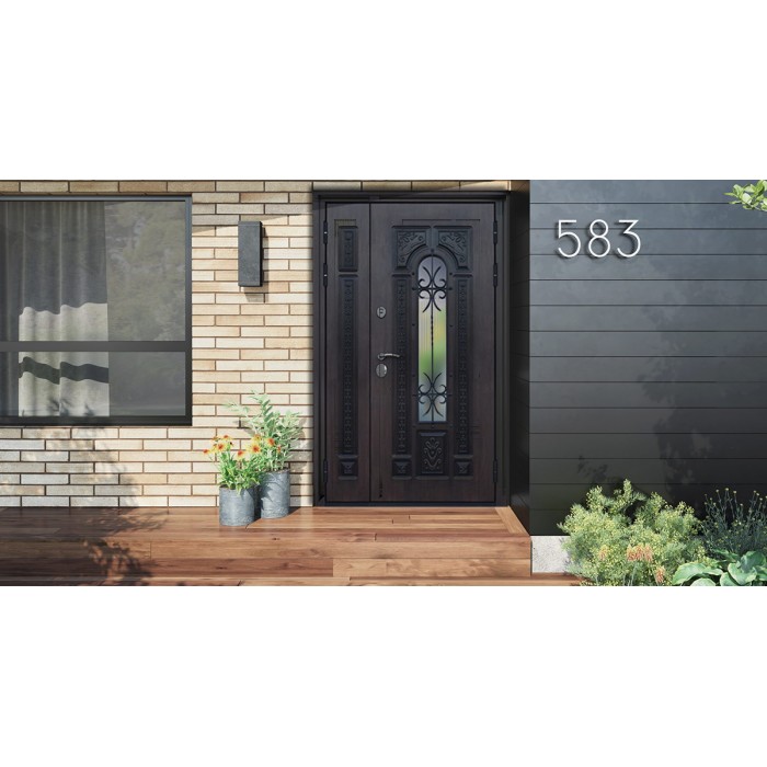 Стальная дверь "Русь Великая" (терморазрыв 3к). Заказная модель.