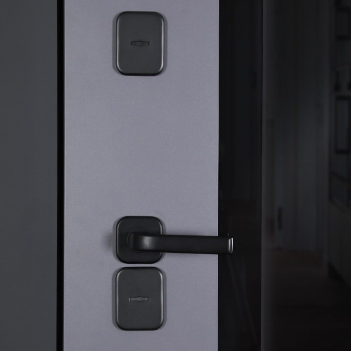 Стальная дверь "Снегирь" с окном (терморазрыв 3к). Заказная модель.