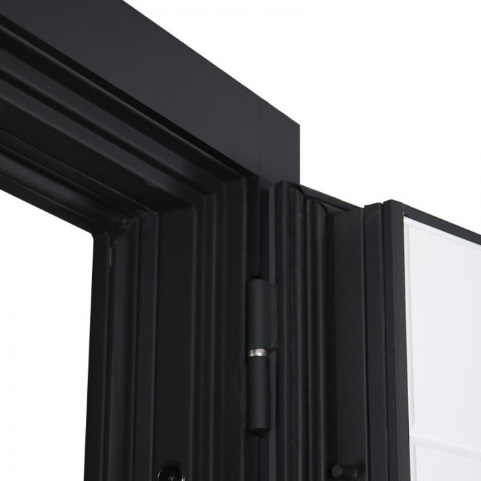 Стальная дверь "Снегирь" с окном (терморазрыв 3к). Заказная модель.