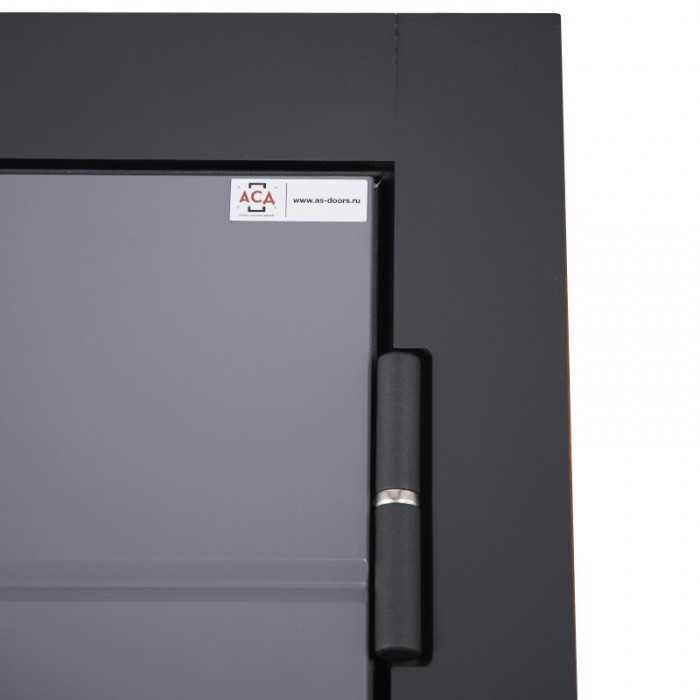 Стальная дверь "Снегирь" с окном (терморазрыв 3к). Заказная модель.