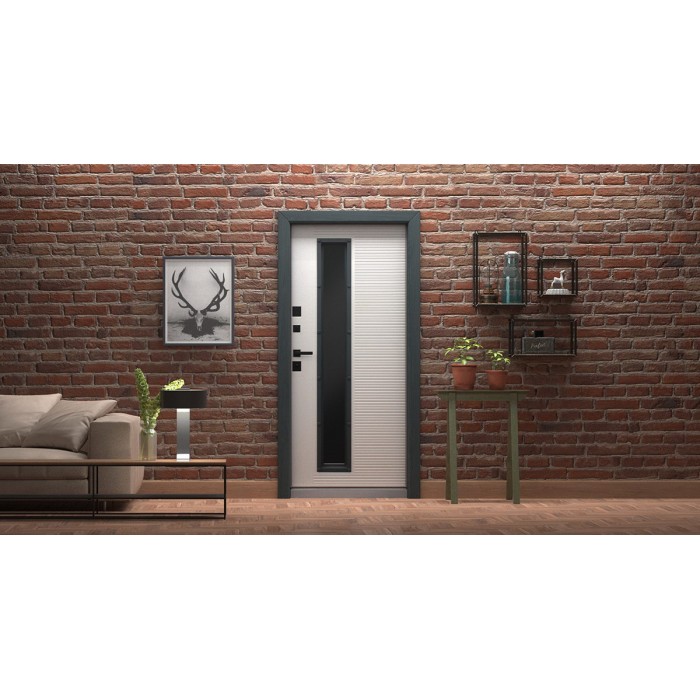 АСД-Стальная дверь Тренто с окном (терморазрыв 3к)