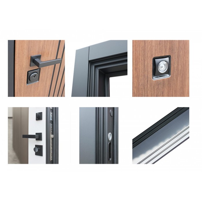 АСД-Стальная дверь Velvet с зеркалом