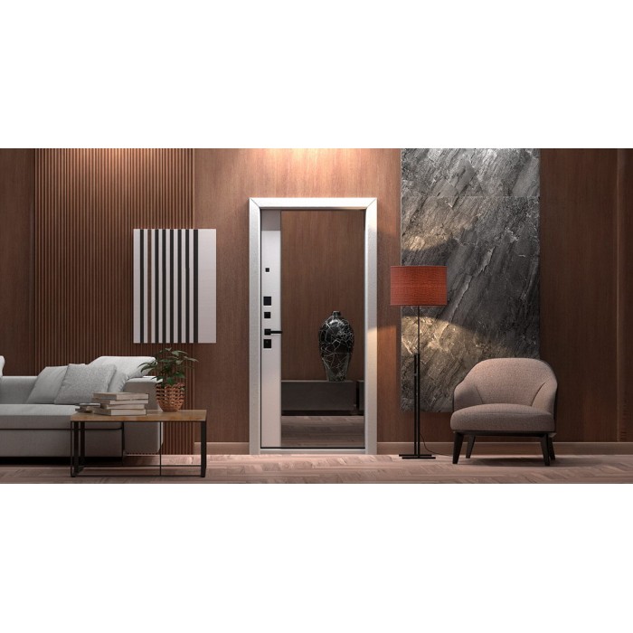 АСД-Стальная дверь Velvet с зеркалом