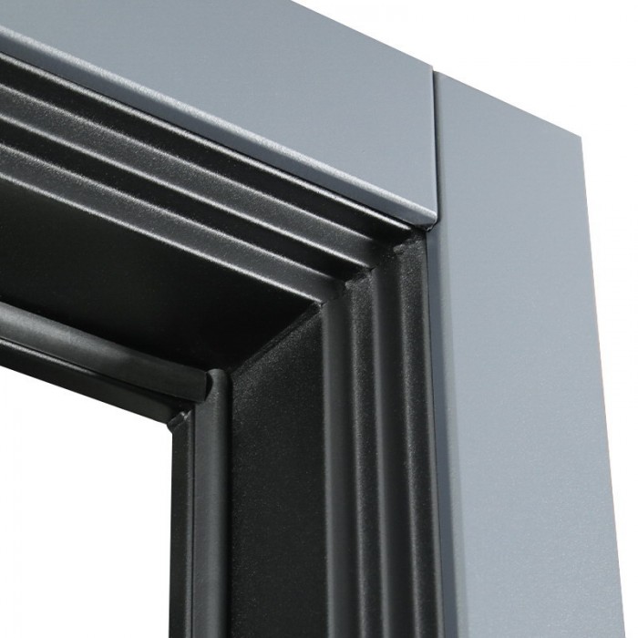 Стальная дверь Вертикаль с зеркалом